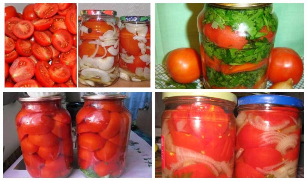 рецепти помідорів маринованх половинками