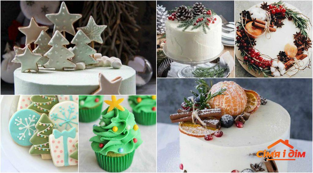 декор десертів на Новий рік і Різдво