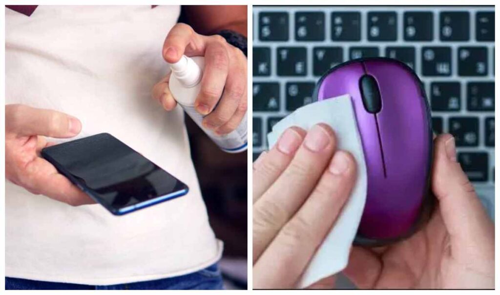 як чистити смартфон клавіатуру і мишку