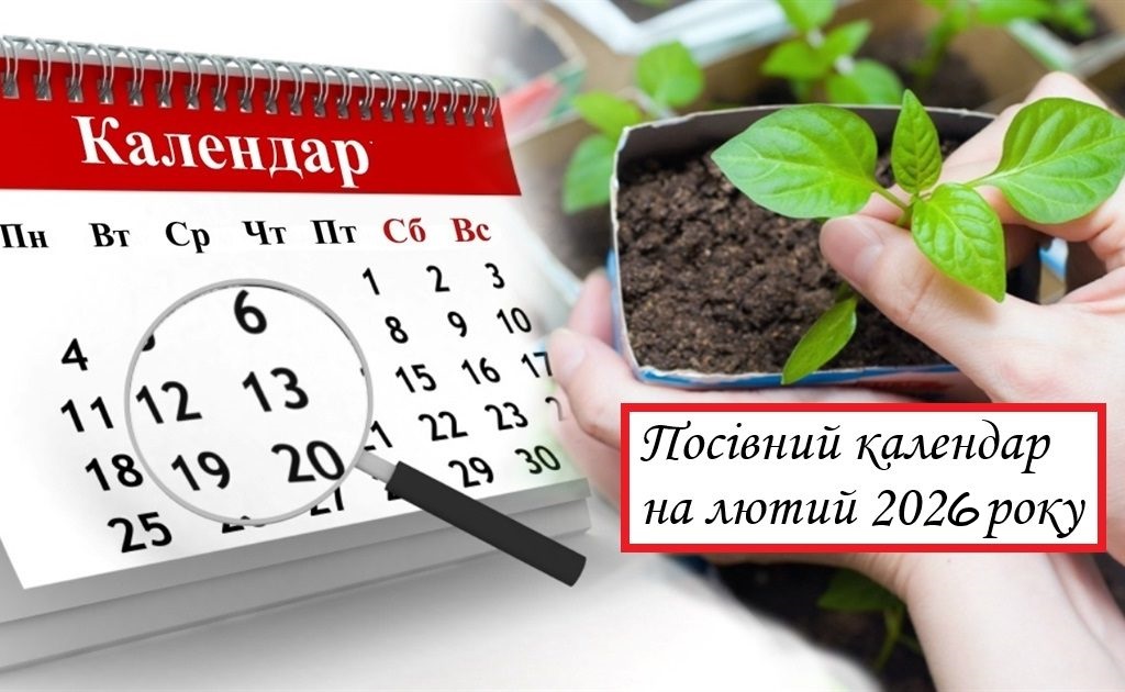 посівний календар на лютий 2026