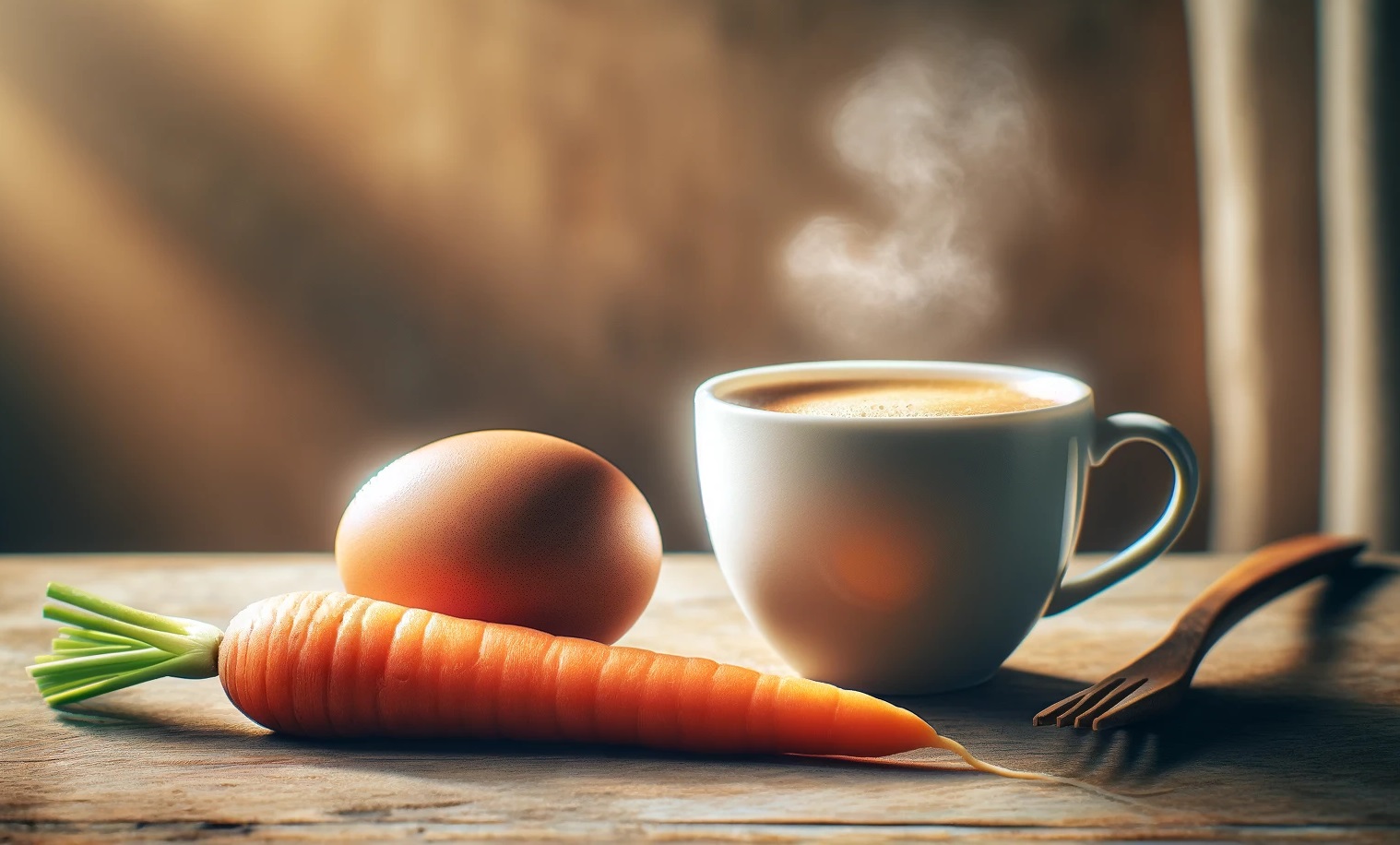 яйце морква і кава