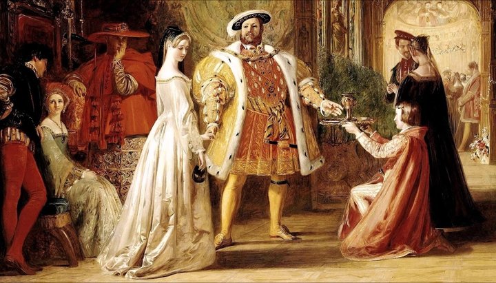 король Англії Генріх VIII Тюдор і Анна Болейн