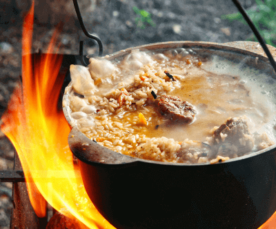 Куліш в казані