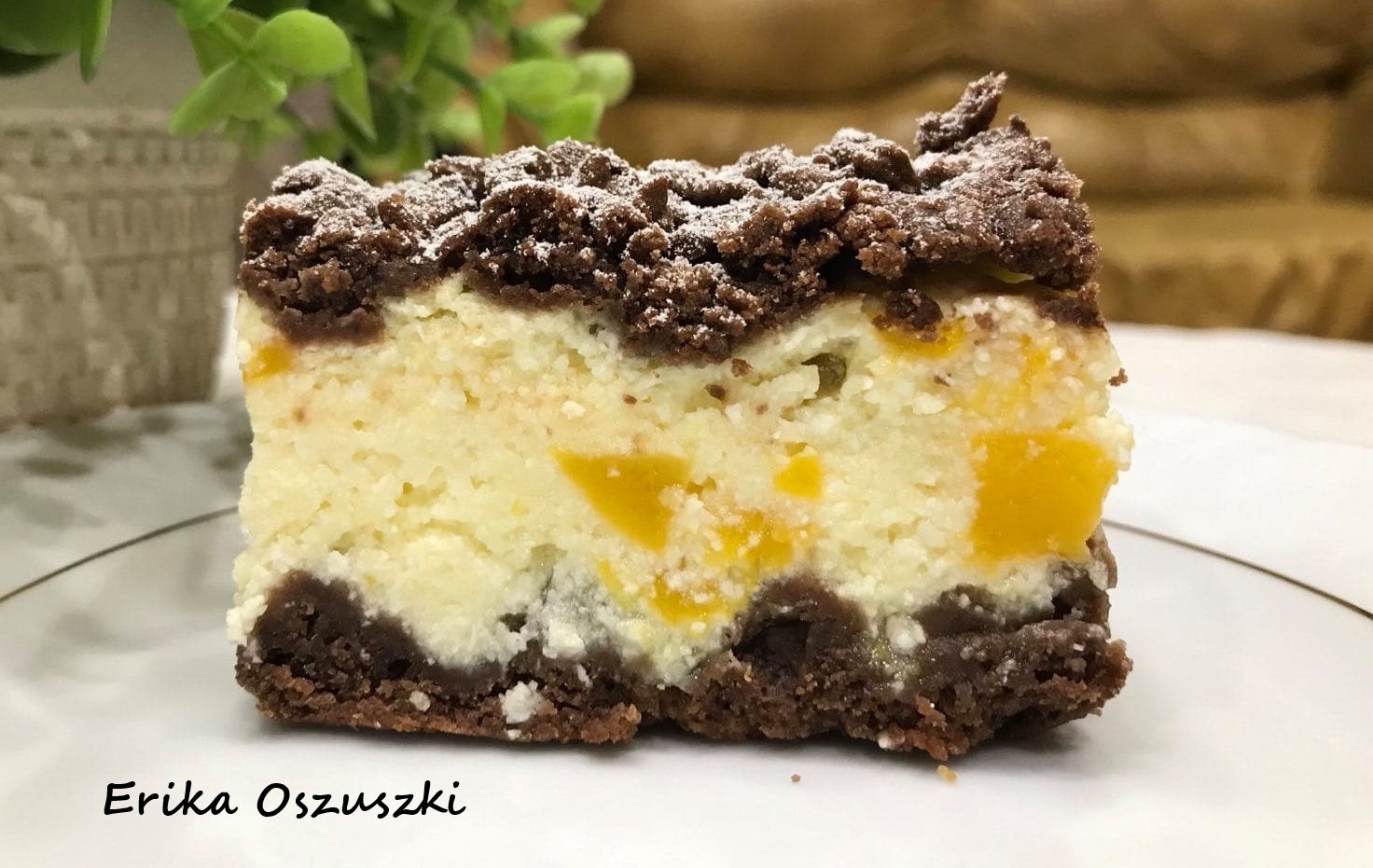 Шоколадний пиріг із сиром