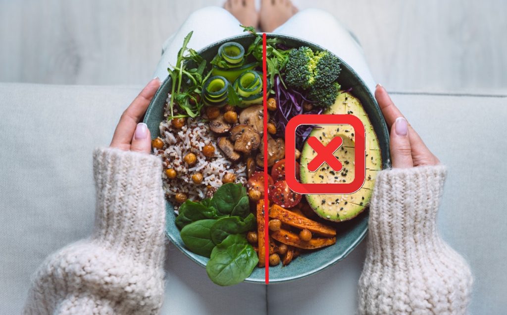 половина тарілки