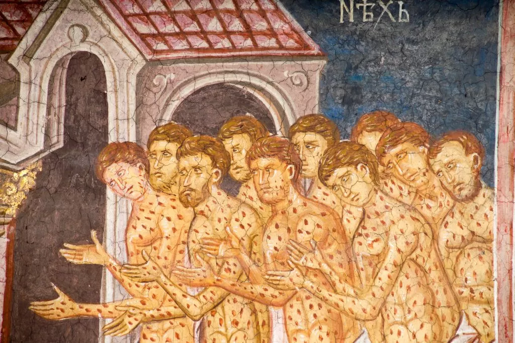 Лепра на іконі