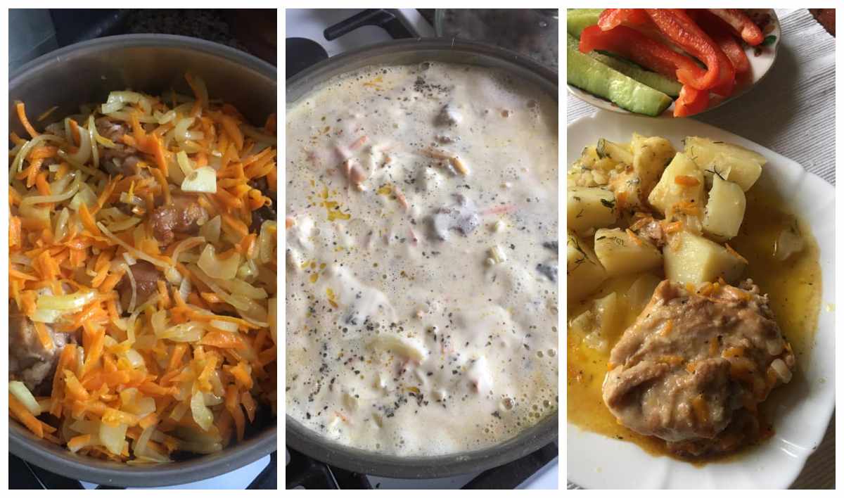 кролик у сметані