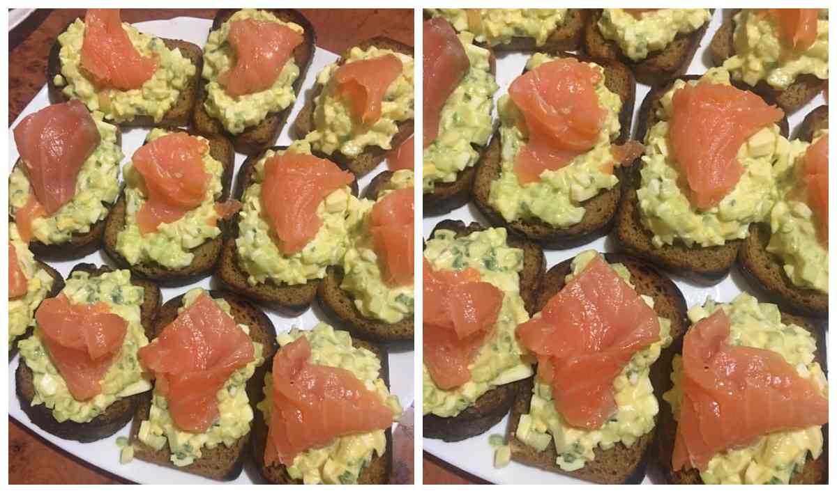 Канапки з червоною рибою