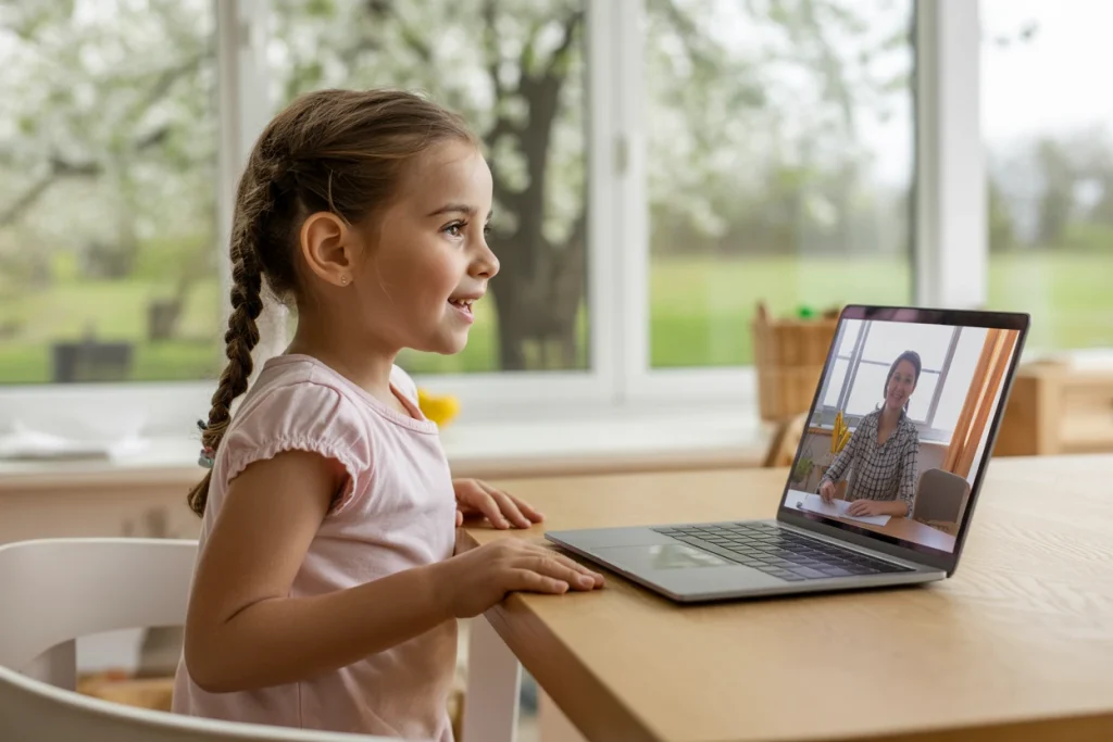 дитина вчить англійську