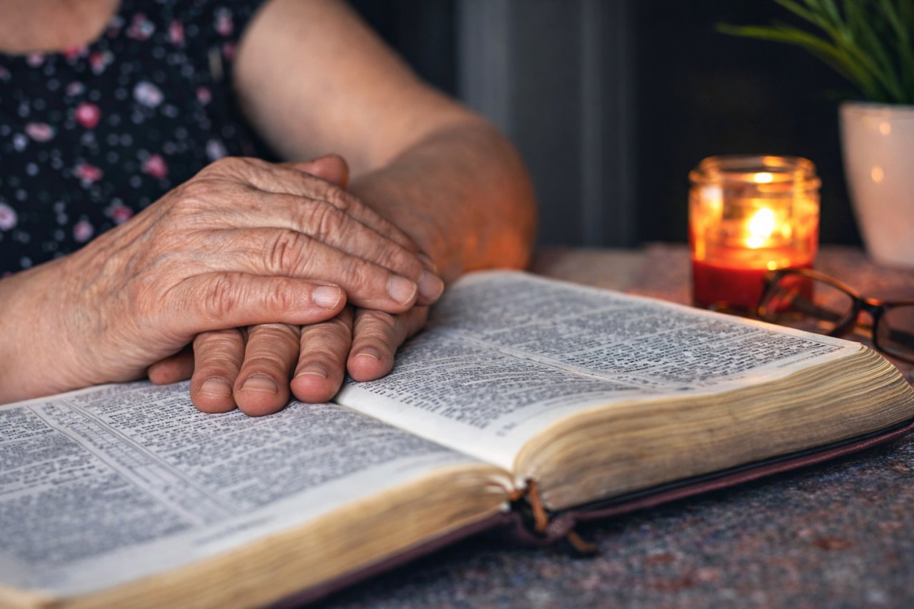 Жінка молиться