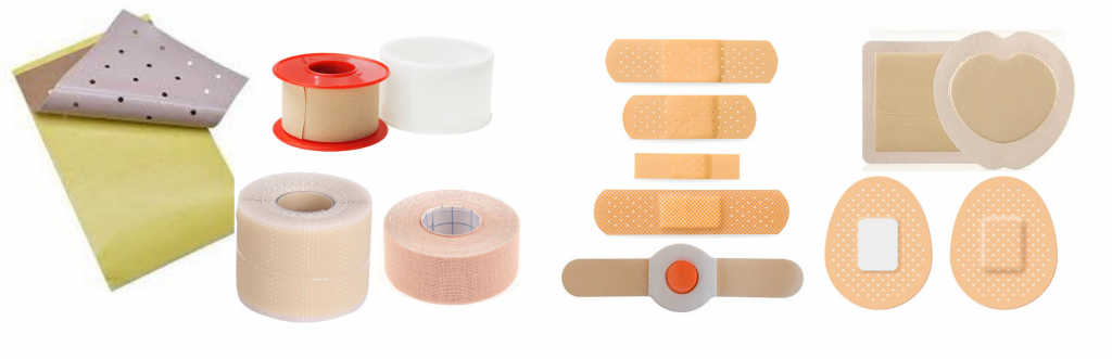 Різні види лейкопластиру