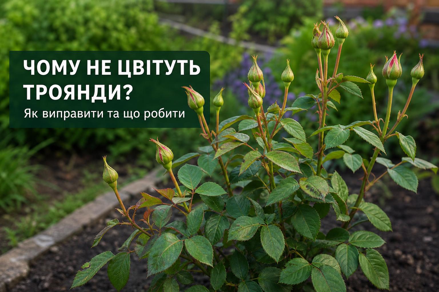 Троянда не цвіте
