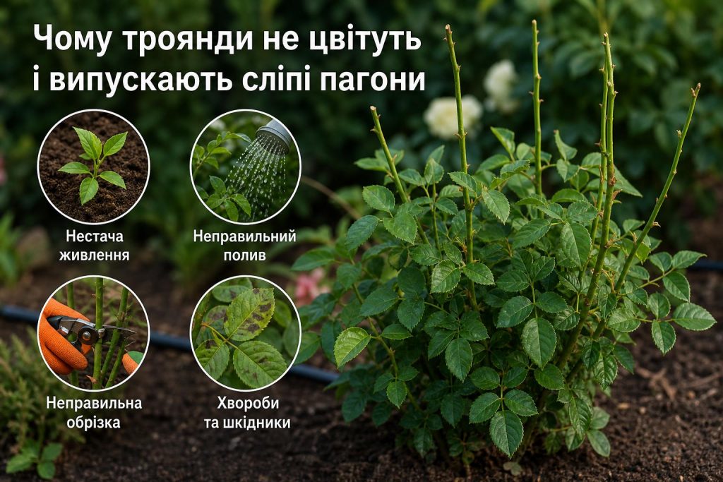 Чому троянда не цвіте